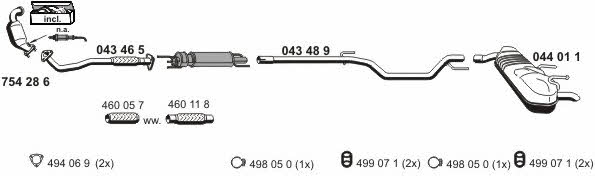  050580 Exhaust system 050580