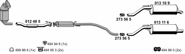  050650 Exhaust system 050650