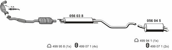  050656 Exhaust system 050656