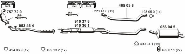  050657 Exhaust system 050657