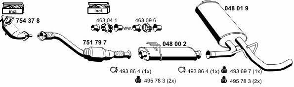  050671 Exhaust system 050671