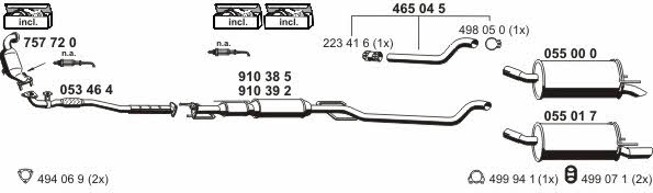  050674 Exhaust system 050674