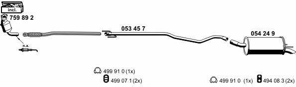  050681 Exhaust system 050681
