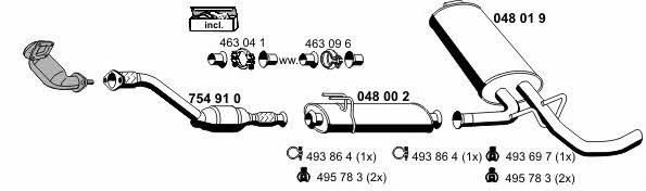  050839 Exhaust system 050839