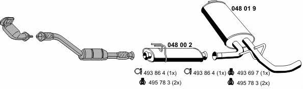  050843 Exhaust system 050843