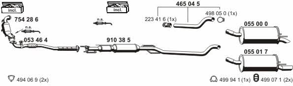  050853 Exhaust system 050853