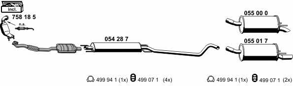  050856 Exhaust system 050856