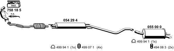  050857 Exhaust system 050857