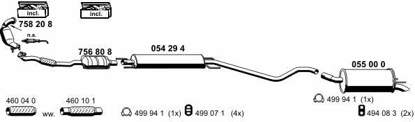 Ernst 050858 Exhaust system 050858