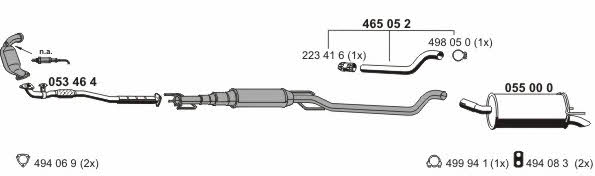  050861 Exhaust system 050861