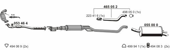 Ernst 050861 Exhaust system 050861