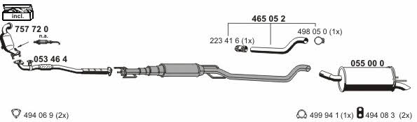  050862 Exhaust system 050862