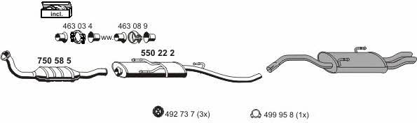  090352 Exhaust system 090352