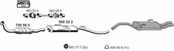 Ernst 090352 Exhaust system 090352