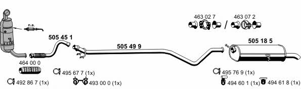 Ernst 090376 Exhaust system 090376