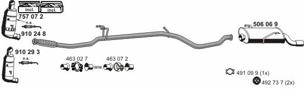 Ernst 090389 Exhaust system 090389