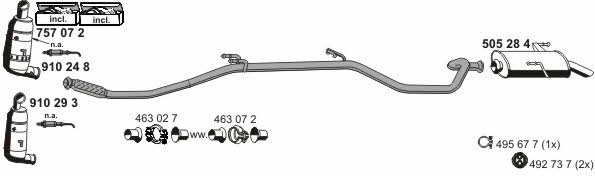  090390 Exhaust system 090390