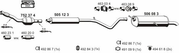 Ernst 090401 Exhaust system 090401