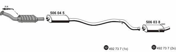  090448 Exhaust system 090448