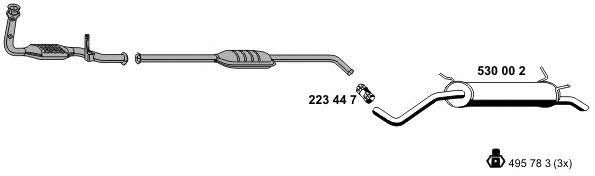  100022 Exhaust system 100022