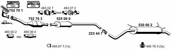  100024 Exhaust system 100024