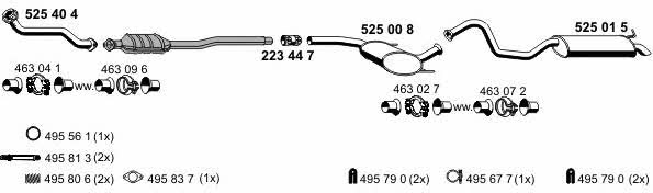  100026 Exhaust system 100026