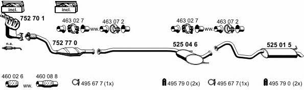 Ernst 100093 Exhaust system 100093