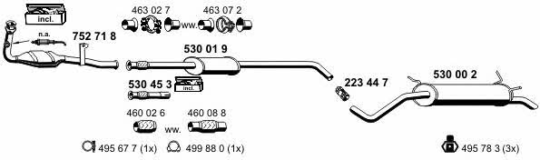  100132 Exhaust system 100132