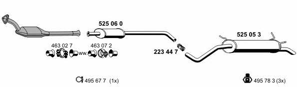  100135 Exhaust system 100135