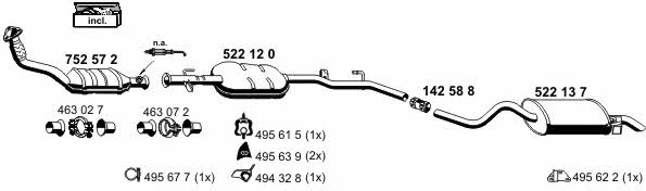  100148 Exhaust system 100148