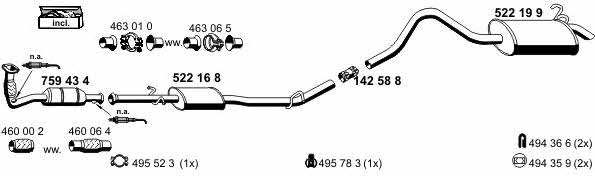  100154 Exhaust system 100154