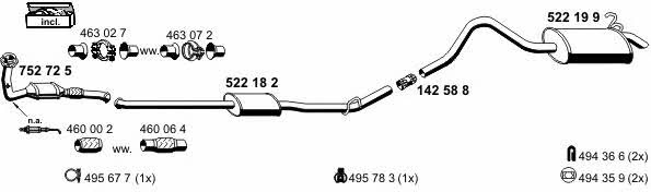  100156 Exhaust system 100156