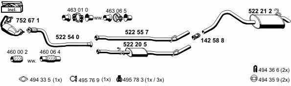  100157 Exhaust system 100157