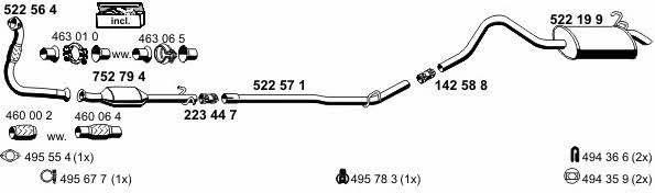  100160 Exhaust system 100160