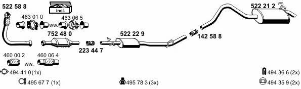  100161 Exhaust system 100161