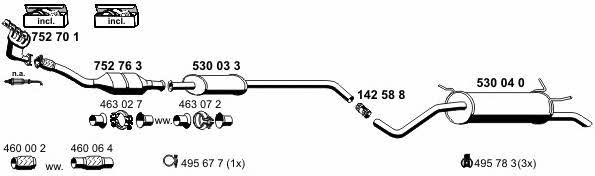  100163 Exhaust system 100163