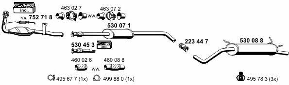  100164 Exhaust system 100164