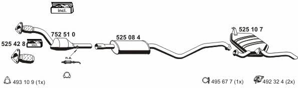 Ernst 100233 Exhaust system 100233