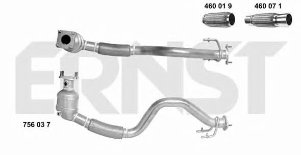 Ernst 756037 Catalytic Converter 756037