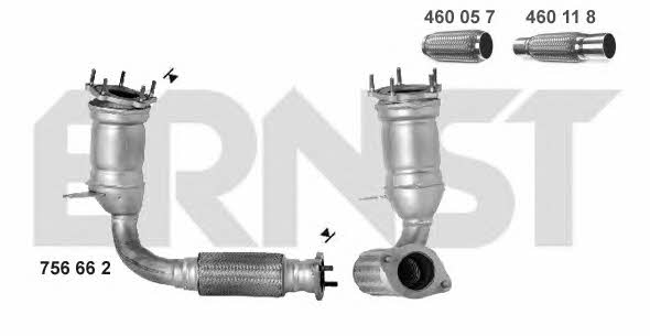 Ernst 756662 Catalytic Converter 756662