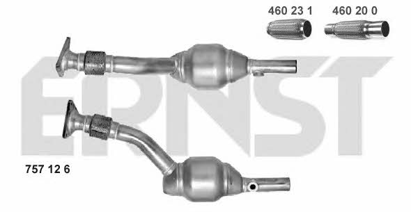 Ernst 757126 Catalytic Converter 757126