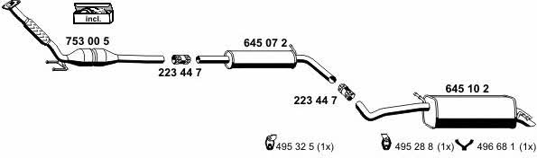  190016 Exhaust system 190016