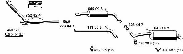  190017 Exhaust system 190017