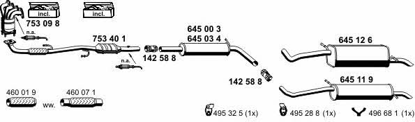  190025 Exhaust system 190025