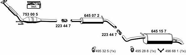  190027 Exhaust system 190027