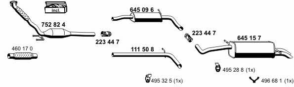  190028 Exhaust system 190028