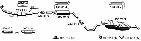  190033 Exhaust system 190033