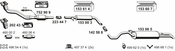 Ernst 190057 Exhaust system 190057