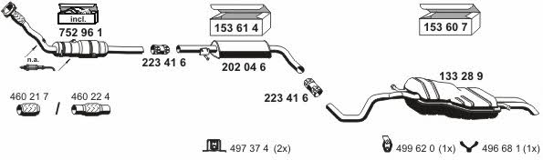  190079 Exhaust system 190079