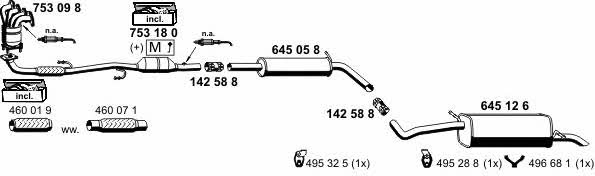  190086 Exhaust system 190086